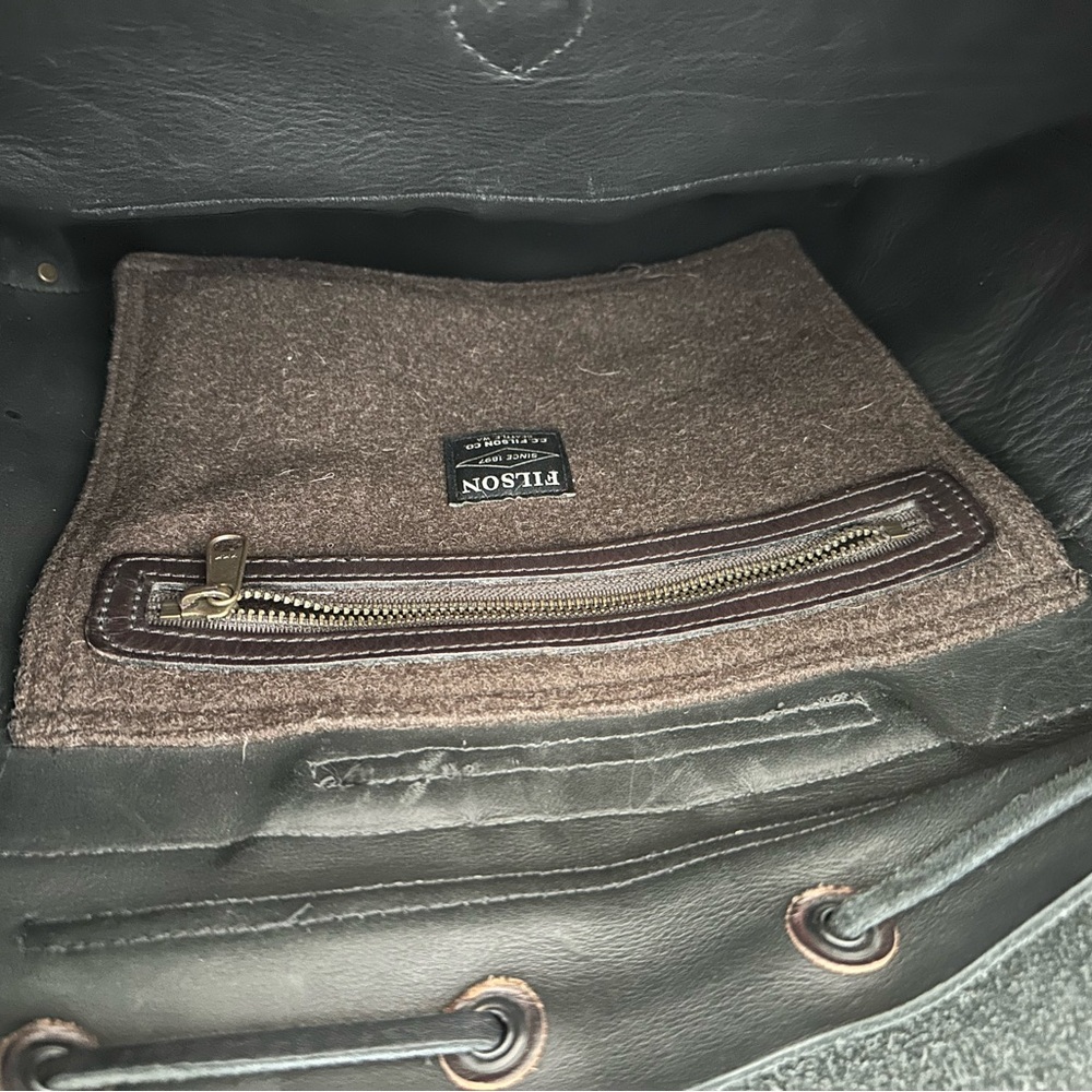 Filson Leather Backpack. - Picture 8 of 9